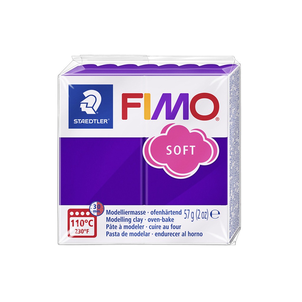 Staedtler FIMO modeller soft 57g. Mørkelilla