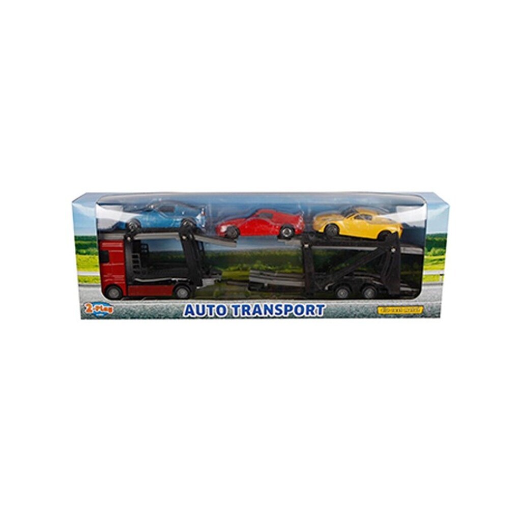 2-Play Traffic 2-Play Die-cast Truck Transporter with Cars 26cm