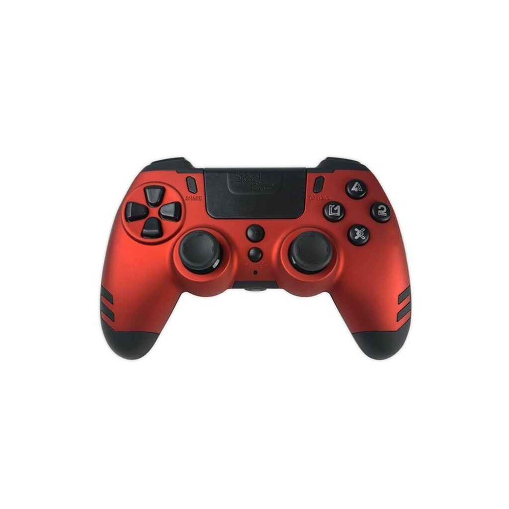 Steelplay Slim Pack Wireless Controller - Red - Wireless Controller - Sony PlayStation 4