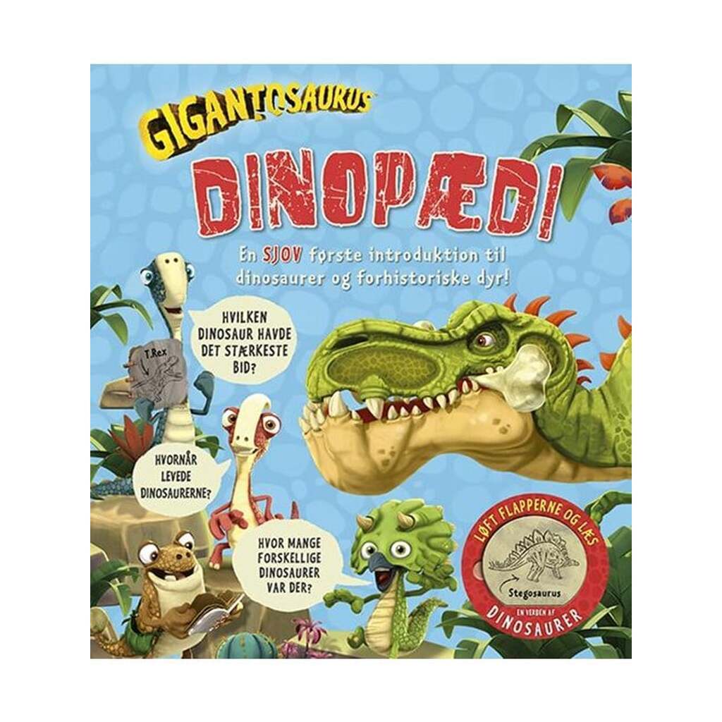 Gigantosaurus - Dinopædi (børneleksikon med flappe - Børnebog - Papbog