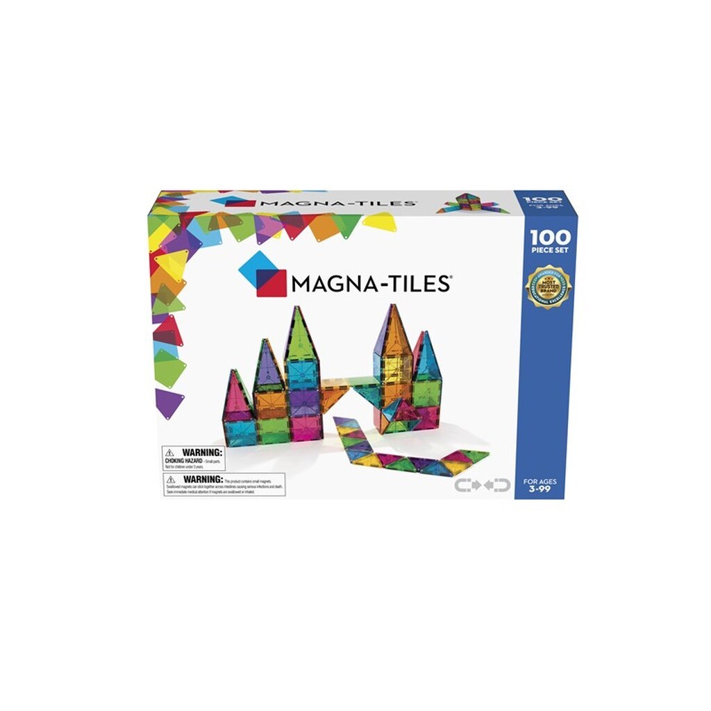 Magna-Tiles I klare transparente farver 100 stk