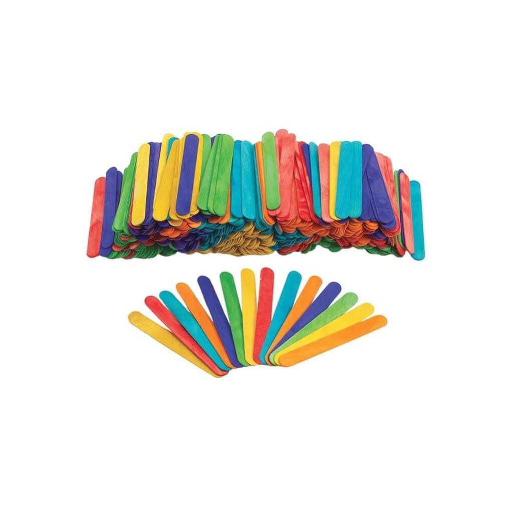 Colorations - Colored Wooden Popsicle Sticks 500 pcs