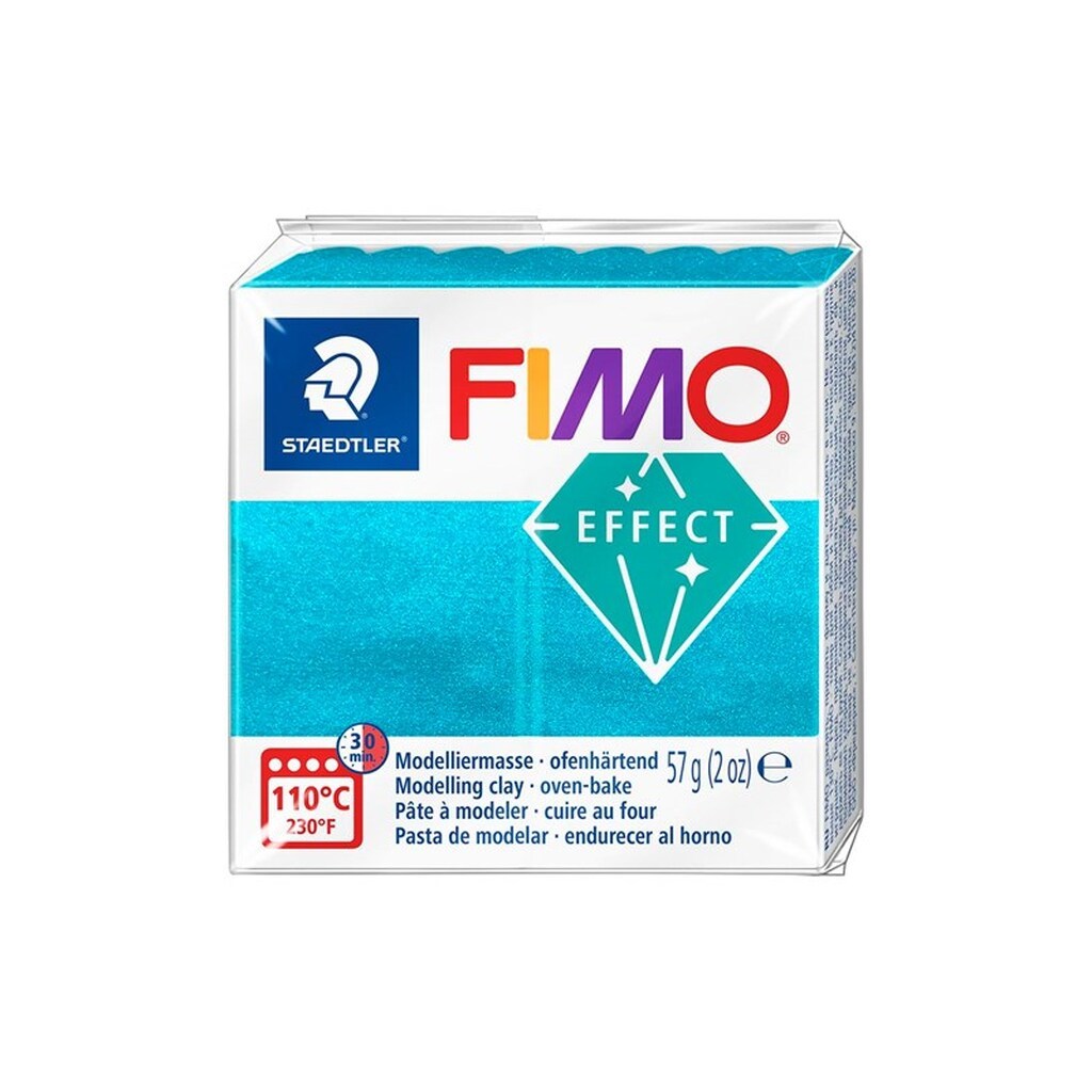 Staedtler FIMO modeller 57g. Turkis Metal