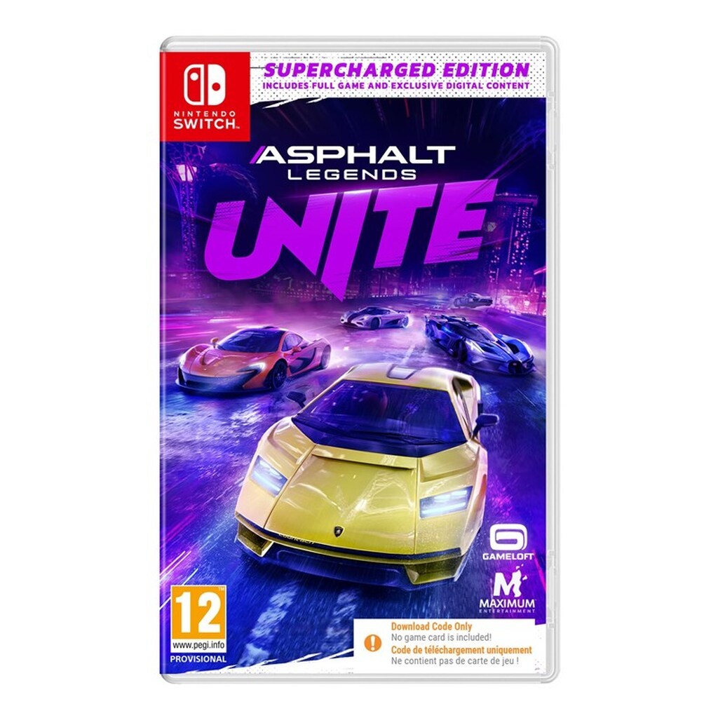 Asphalt Legends Unite (Supercharged Edition) - Code in a Box - Nintendo Switch - Racing