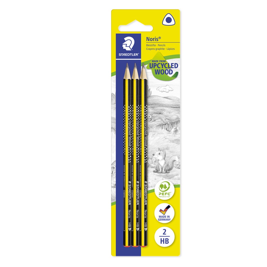 Staedtler Noris Trekantet blyant.3/Bk. 100% PEFC