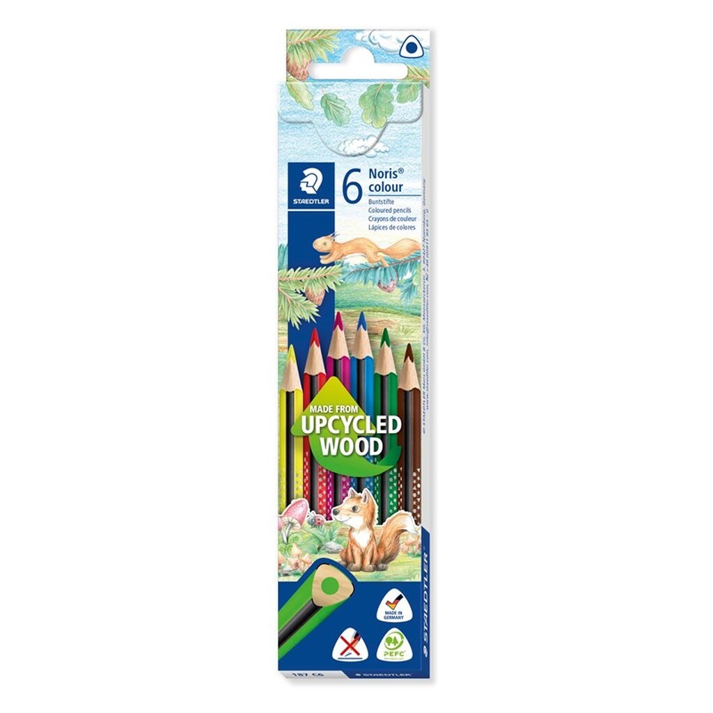 Staedtler Noris Farveblyant trekantet  6 ass.