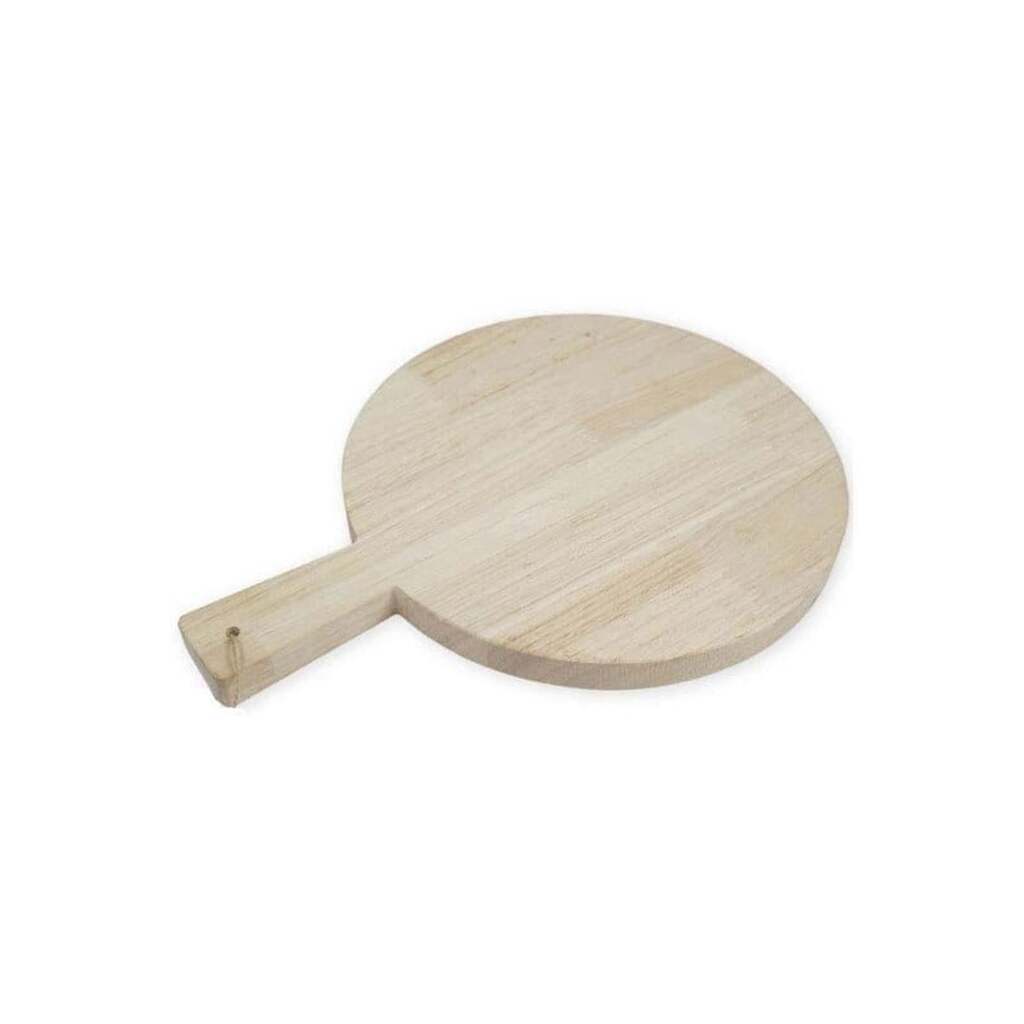 Playwood Wooden Cutting Board Round with Handle 34cm