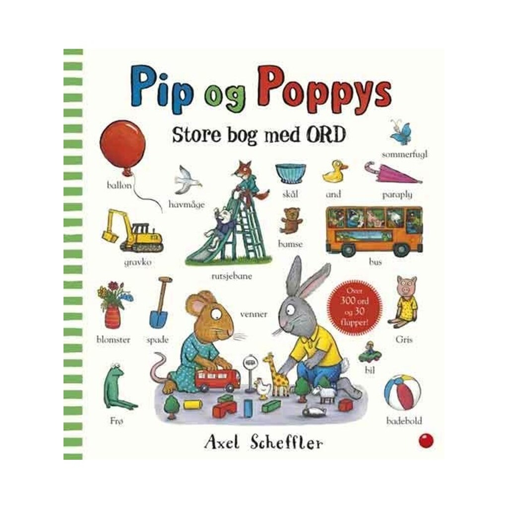 Pip og Poppys store bog med ord - Børnebog - hardcover