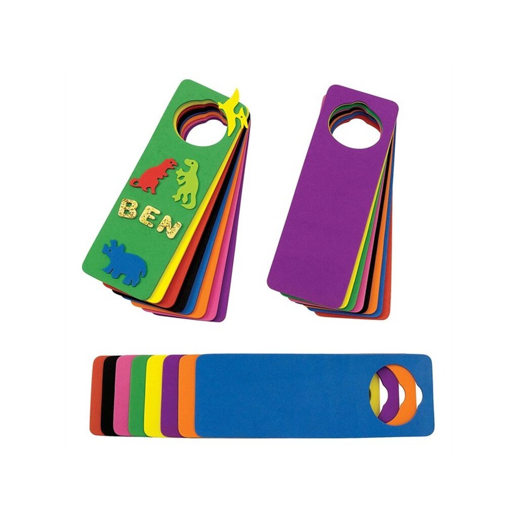 Colorations - Decorate your own Foam Door Hanger Set of 24