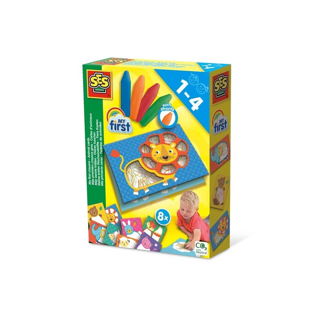 SES Creative My First Crayons - Animal cards
