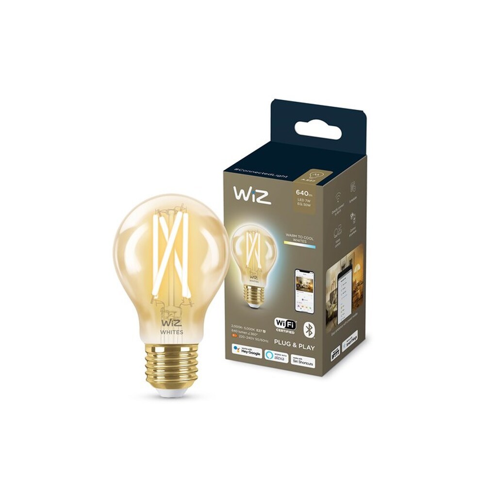 WiZ Filament standard E27, ravfarvet