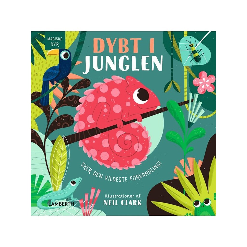 Dybt i junglen - Børnebog - Papbog