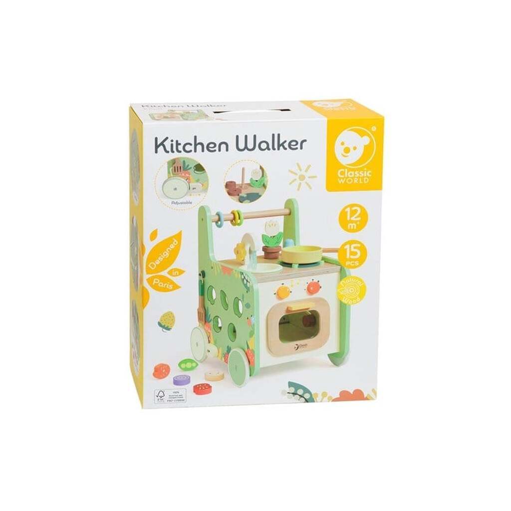 Classic World Wooden Kitchen Walker 15pcs.