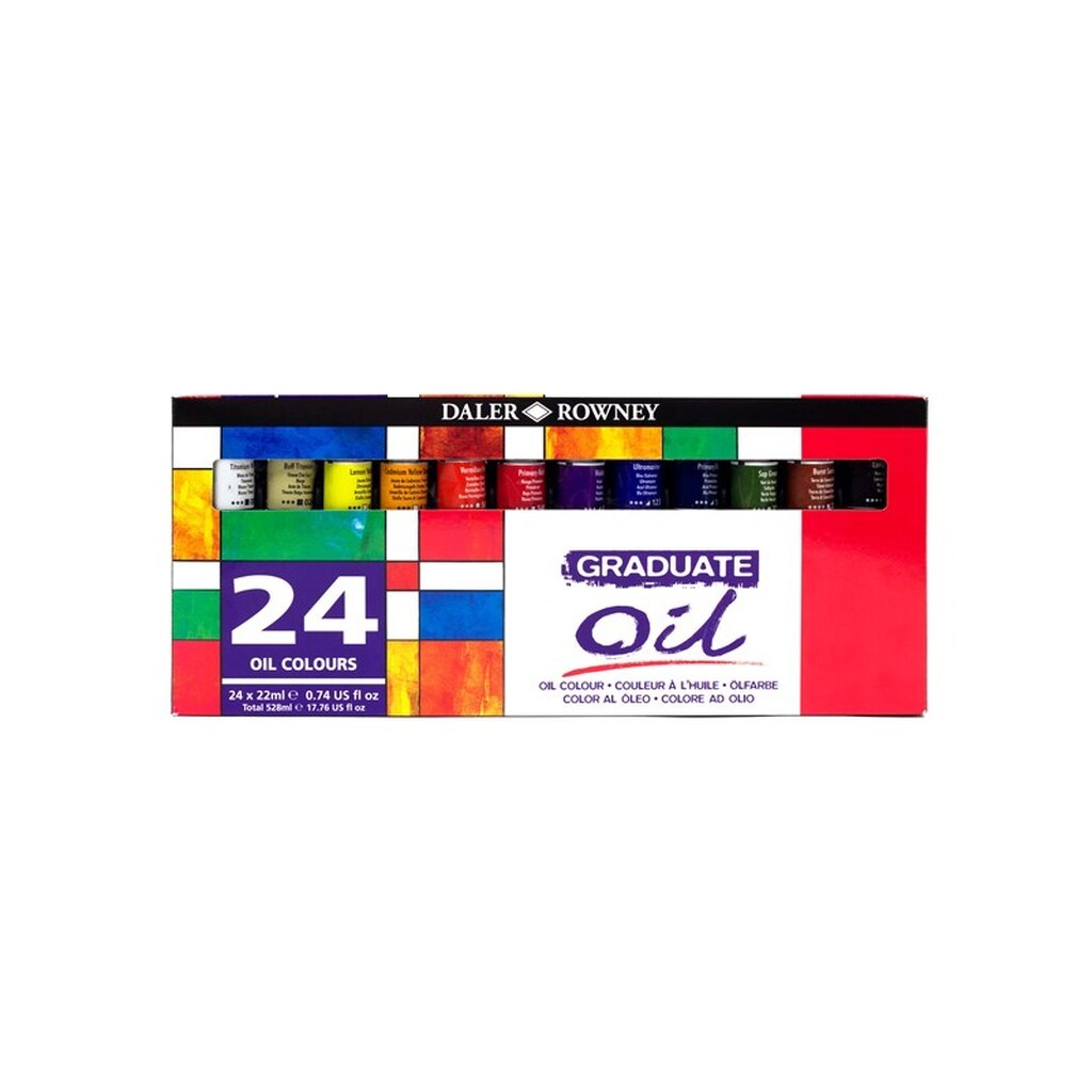 Daler-Rowney Graduate Oil Set 24x22 ml