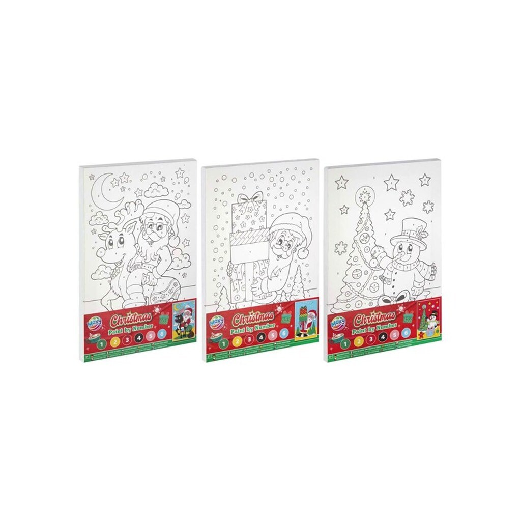 Creative Craft Group Canvas Paint by Number Christmas