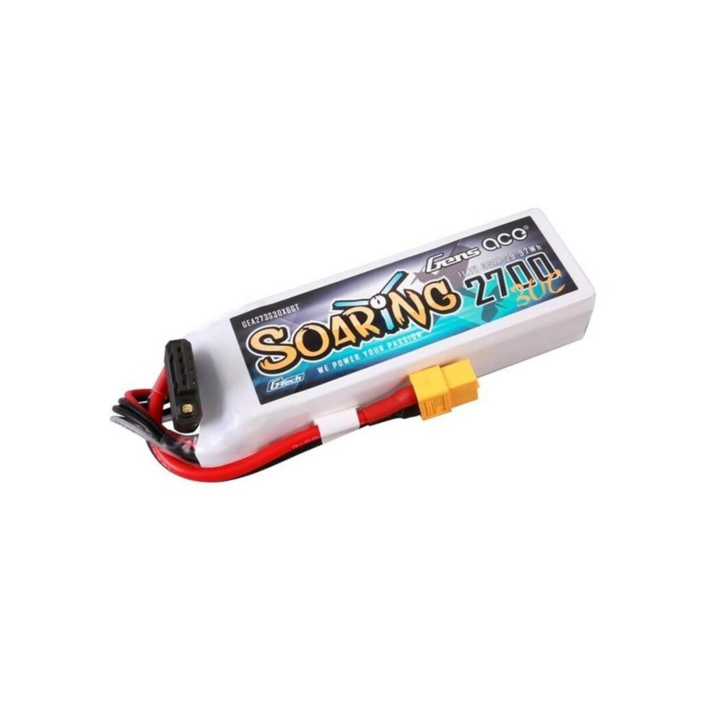 Gens ace &amp;Tattu G-Tech Soaring 2700mAh 11.1V 30C 3S1P LiPo Battery