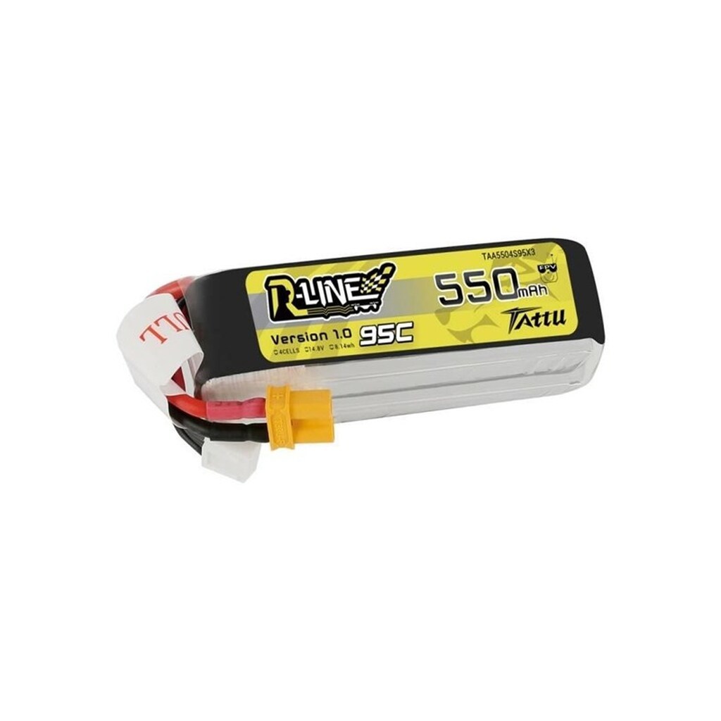 Gens ace &amp;Tattu - 550 mAh 14.8 V 95C 4S1P Battery R-Line