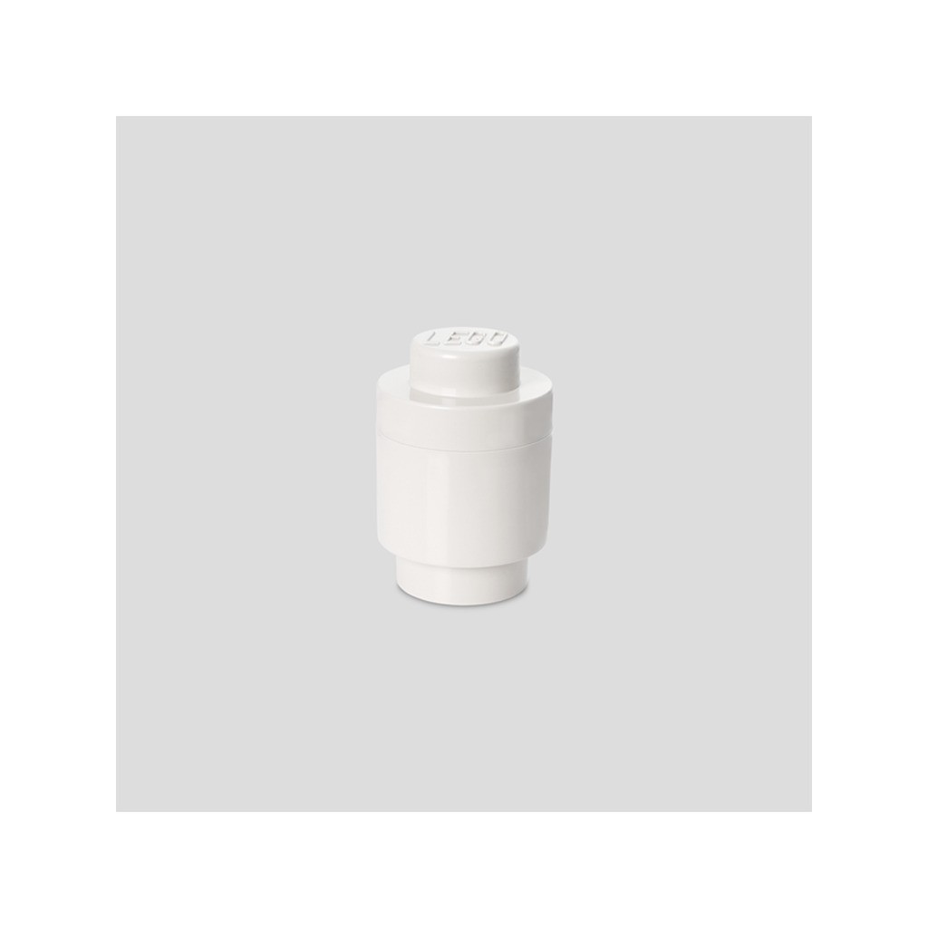 LEGO STORAGE BRICK 1 ROUND - WHITE