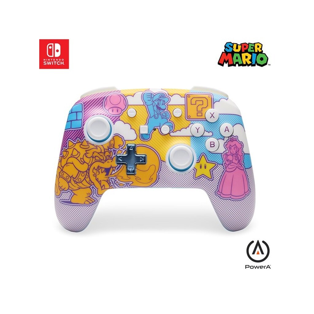 PowerA Enhanced trådløs controller til Nintendo Switch- Mushroom Kingdom Pop Art