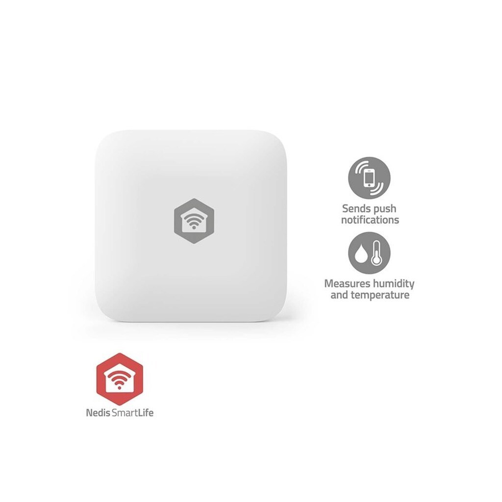 Nedis SmartLife Klimasensor Zigbee 3.0 Batteri Android&#8482; / IOS Hvid