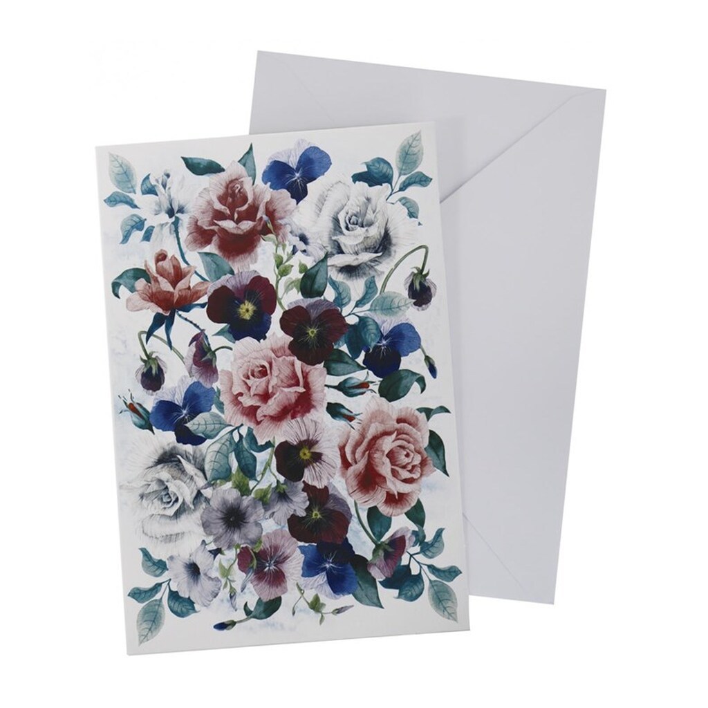 SCANSEASON Kort m. konvolut BLOMSTER11*17cm