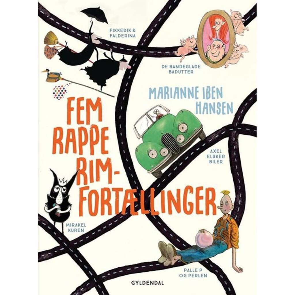 Fem rappe rim-fortællinger - Børnebog - Hardcover