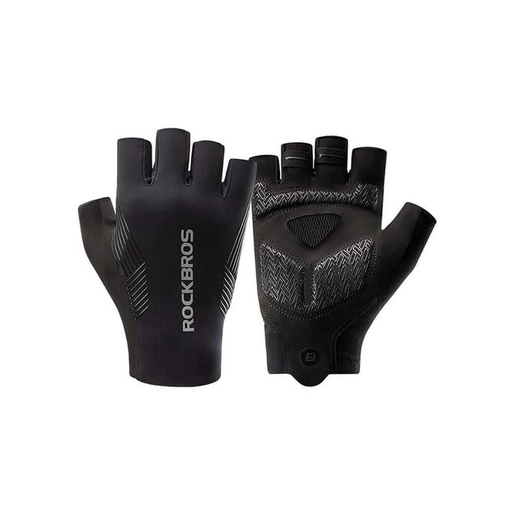 Rockbros cycling gloves spring/summer/autumn short fingers size: M - black