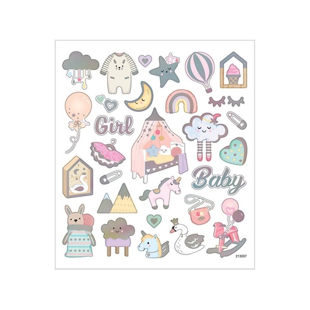Creativ Company Stickers Baby Girl 1 Sheet