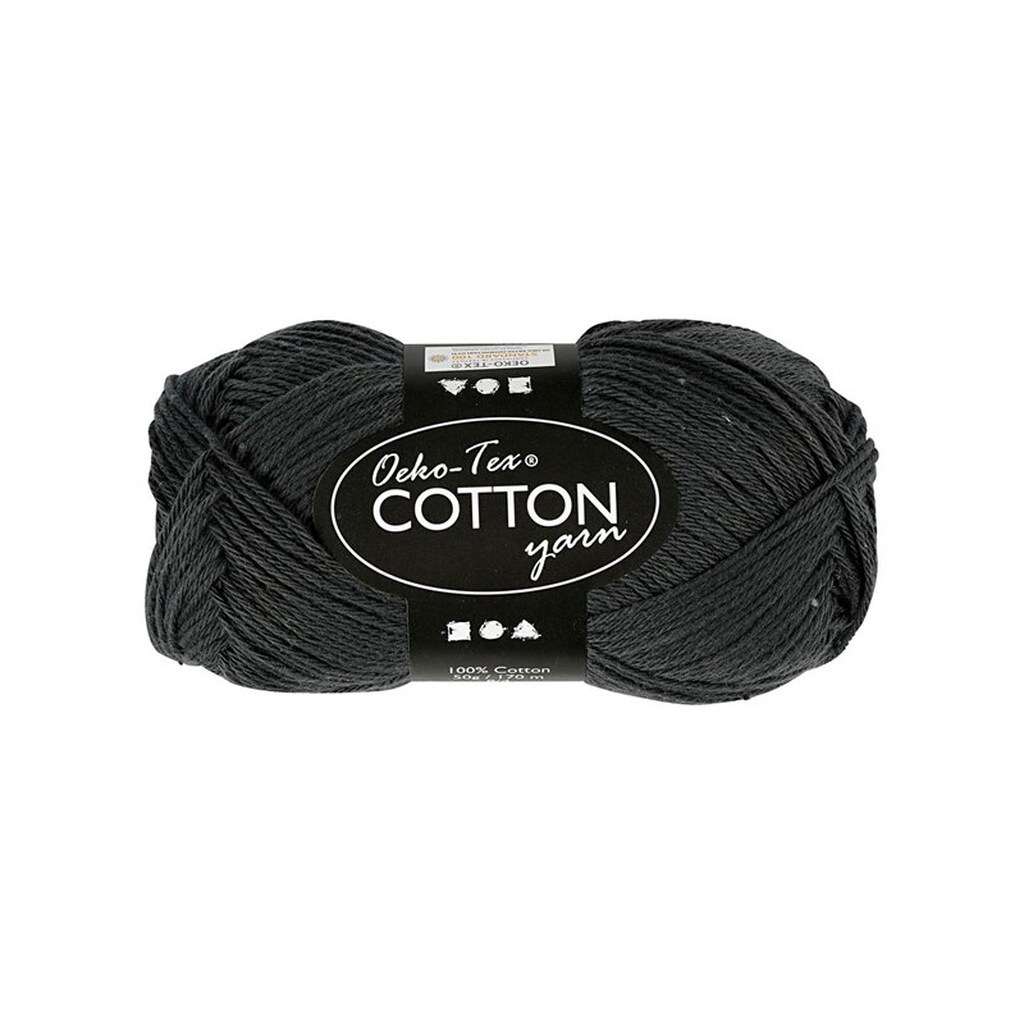 Creativ Company Cotton yarn Anthracite 50gr 170m