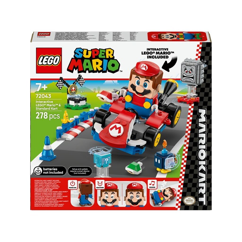 LEGO Super Mario 72043 Mario Kart&#8482; - Interaktiv ® Mario&#8482; og Standard Kart