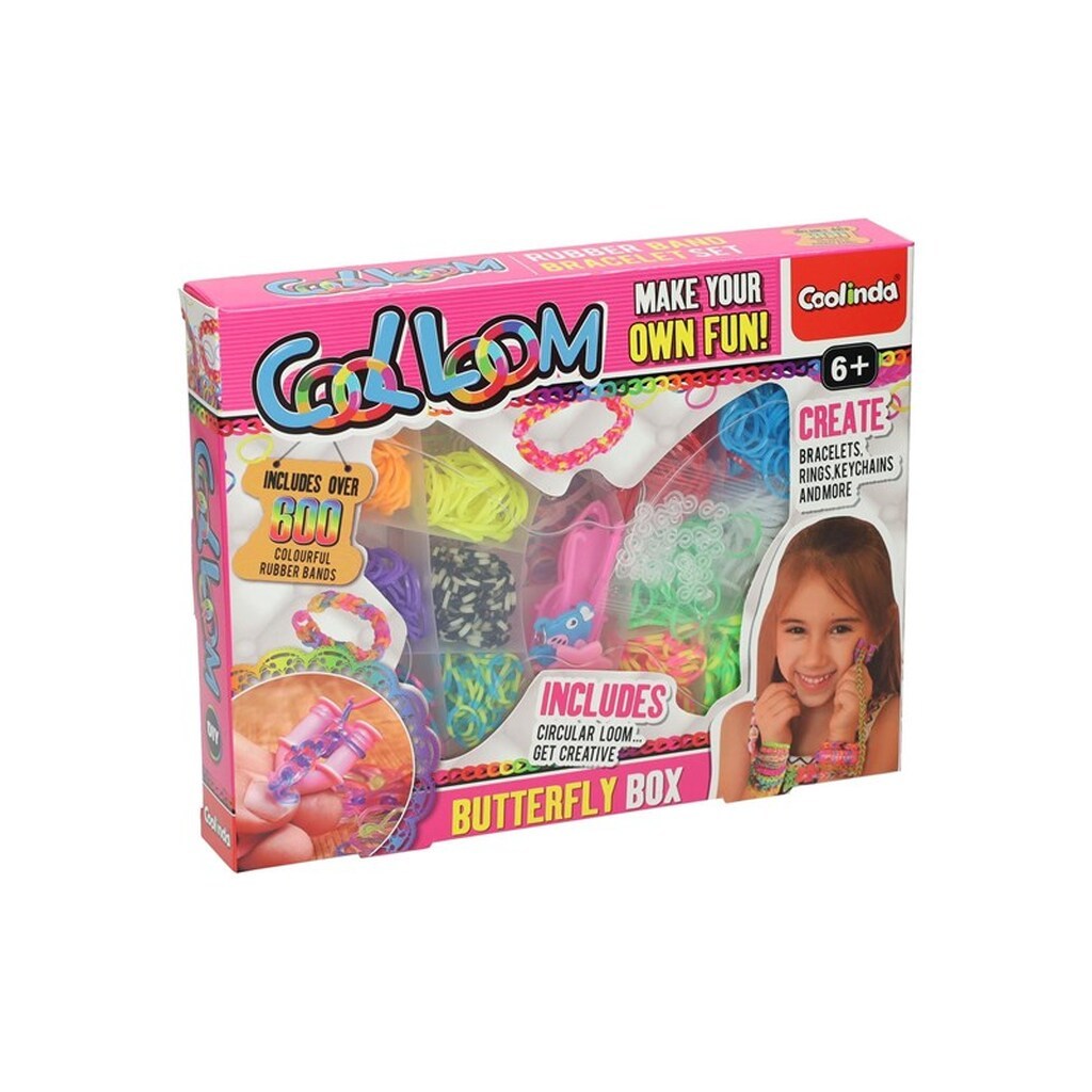 Paulinda - Cool Loom in Butterfly Storage Box 600pcs.