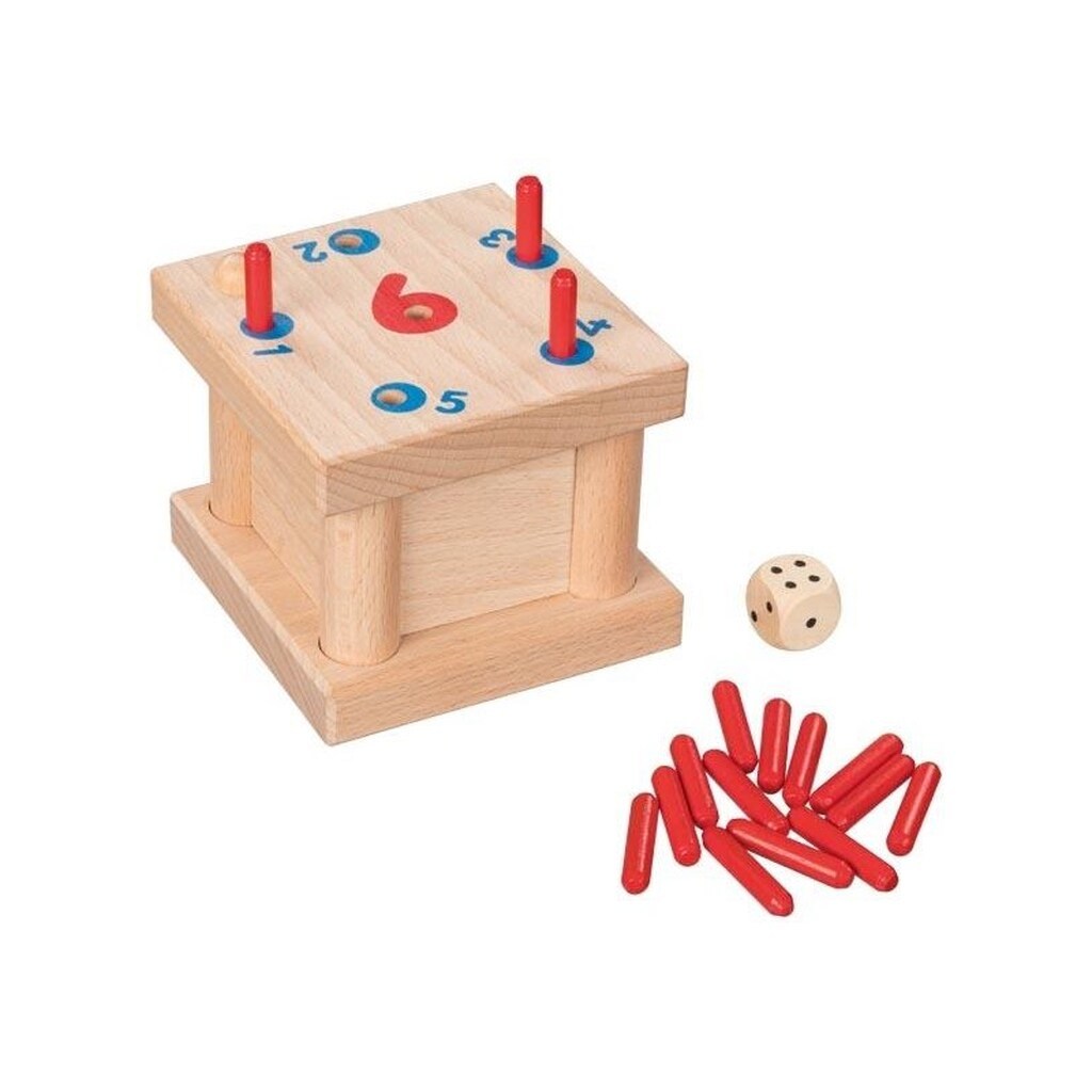 Goki Wooden Tricky 6 Pegs Game