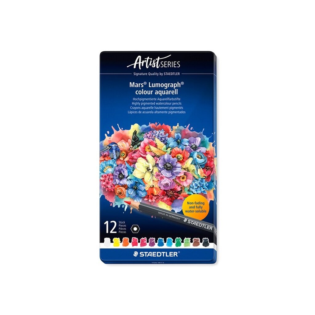 Staedtler Farveblyanter akvarel x 12 100% PEFC