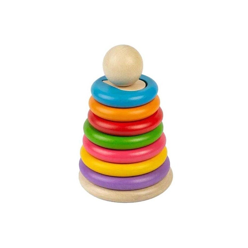 Bigjigs Wooden Secret Shape Stacker 16pcs.