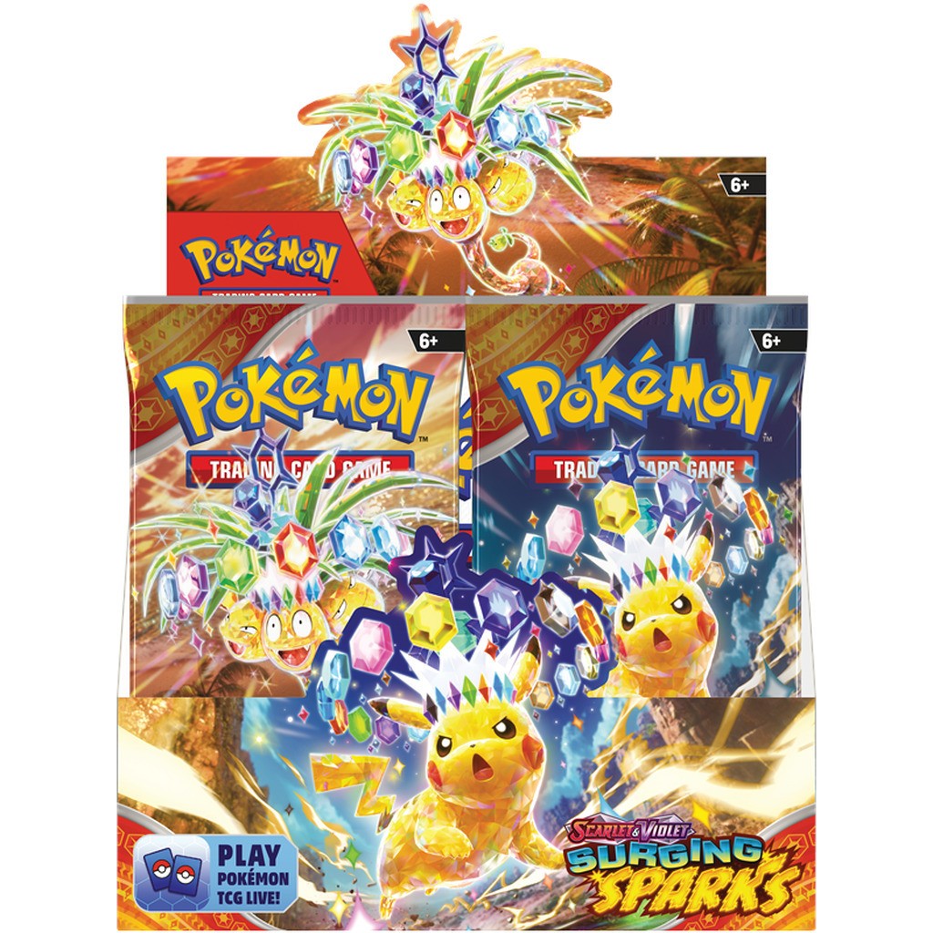 Pokemon TCG Booster Display Boks (36 Pakker) - Scarlet &amp; Violet Surging Sparks