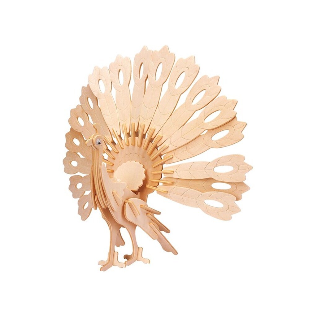 Eureka Gepetto&apos;s Workshop Wooden Construction Kit 3D - Peacock