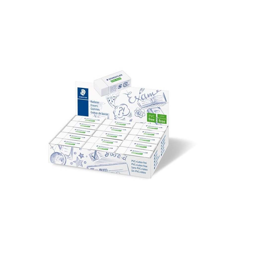 Staedtler PVC FRIT viskelæder43X19X13mm, ÆSKE 30 STK