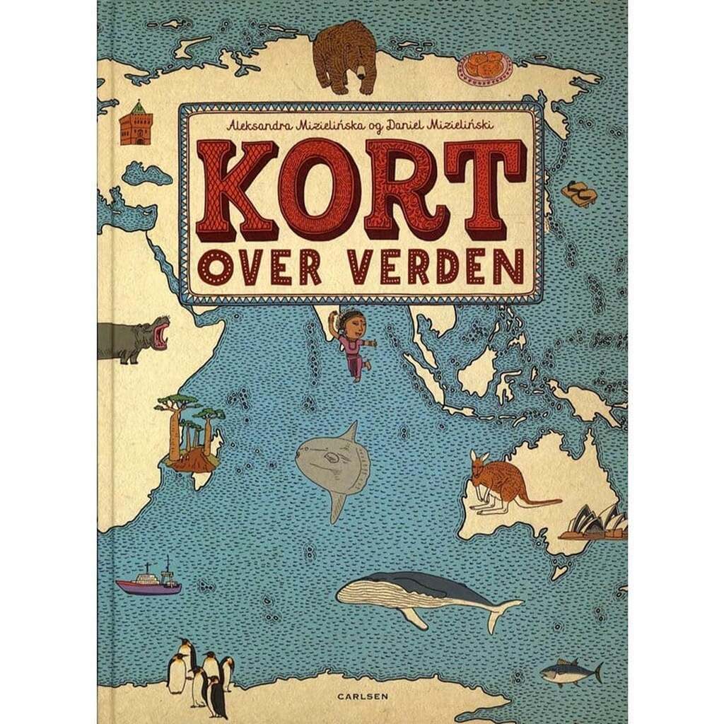 Kort over verden - Børnebog - Hardcover