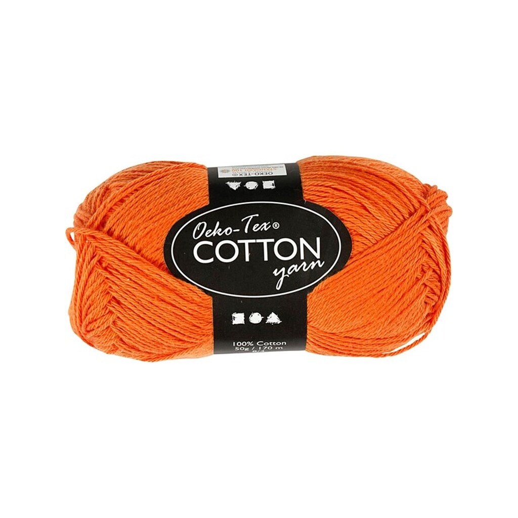 Creativ Company Cotton yarn Orange 50gr 170m