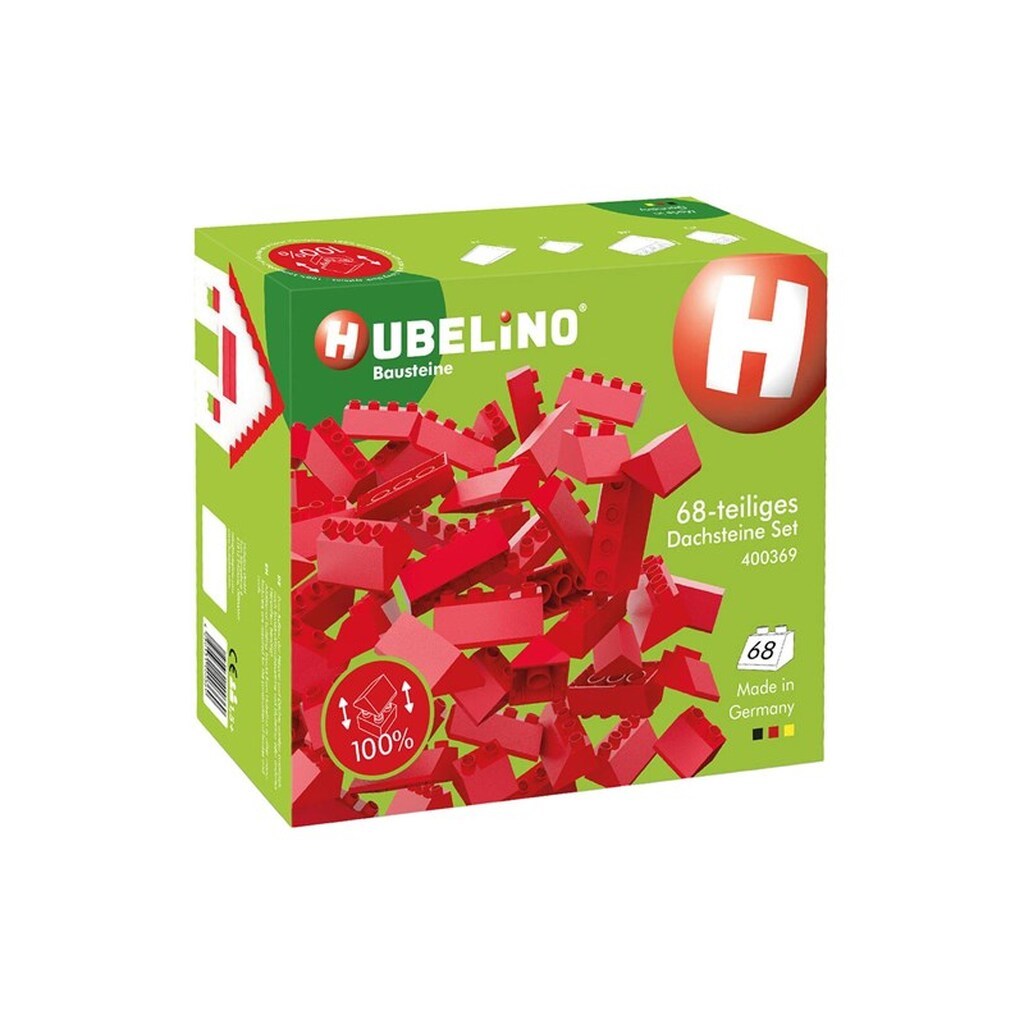 Hubelino Roof tile set Building blocks 68dlg.