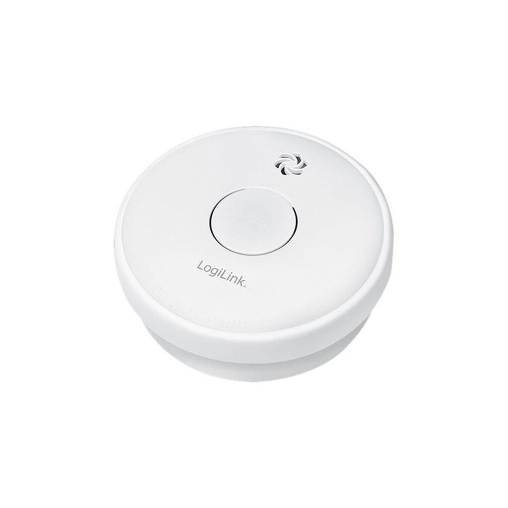 LogiLink Smoke detector with replaceable zinc carbon battery 1 year battery
