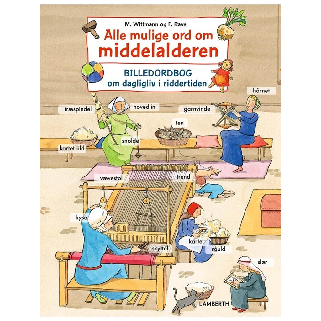 Alle mulige ord om middelalderen - Børnebog - Hardcover