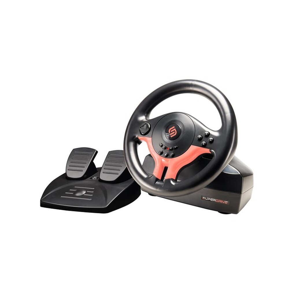 Subsonic SV250-S - Red - Wheel, gamepad and pedals set - Nintendo Switch 2