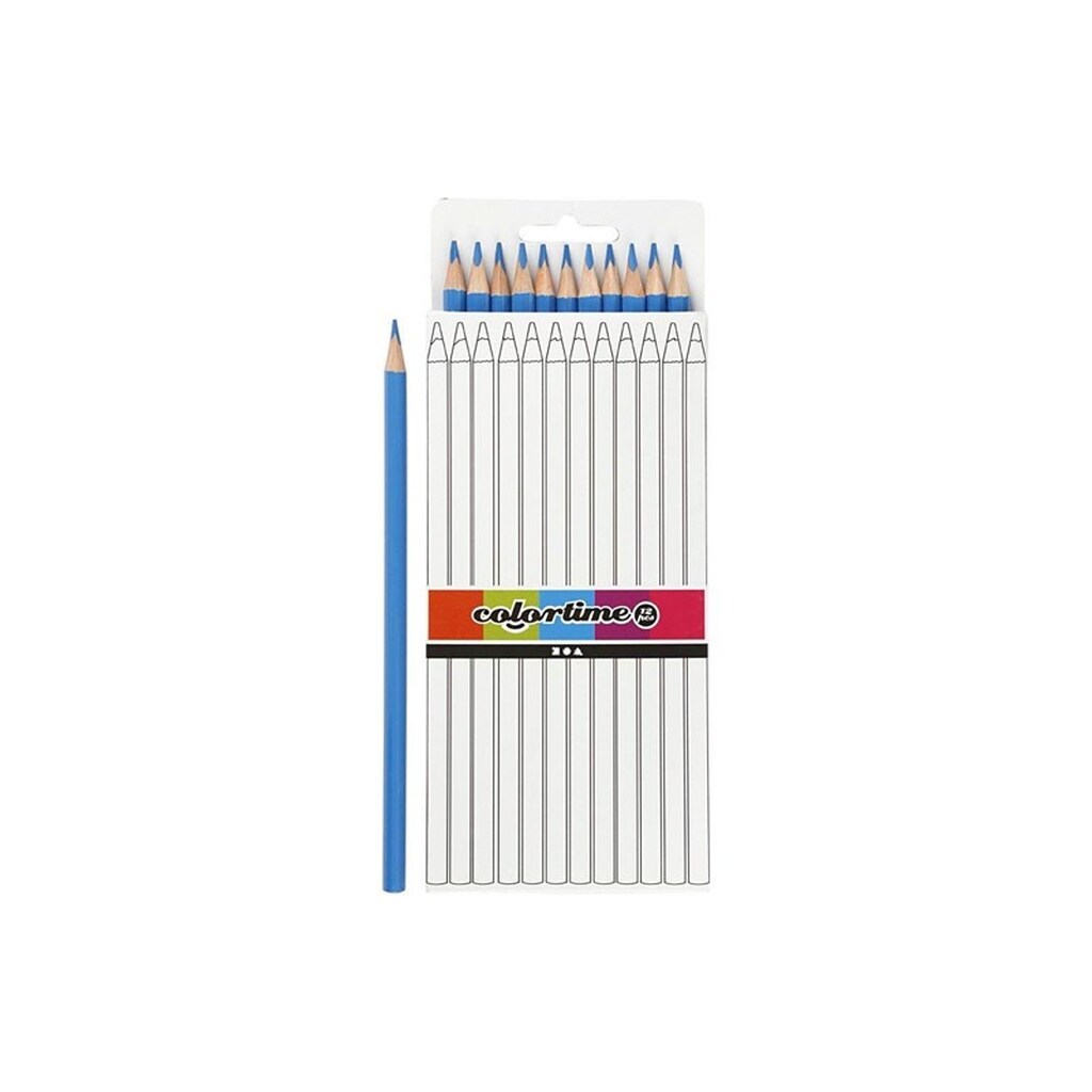 Creativ Company Triangular colored pencils - Light blue 12pcs.