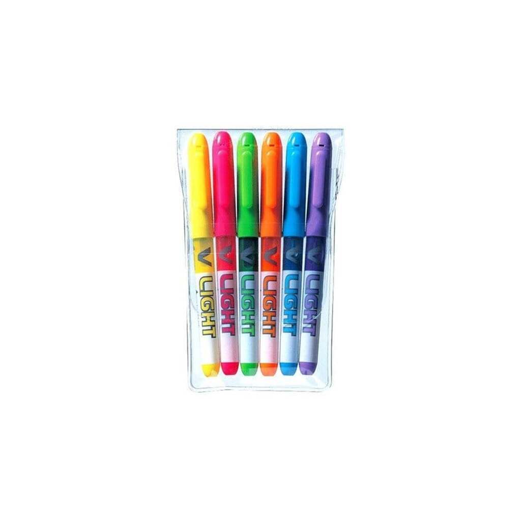 Pilot Pen Pilot V Light - highlighter - blue green yellow orange violet pink (pack of 6)