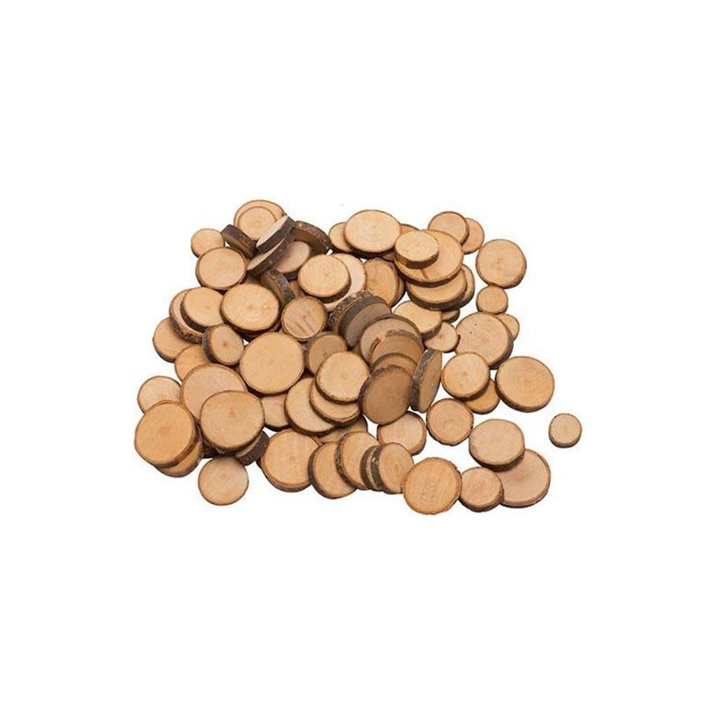 Goki Wooden Branch Discs Craft Material 100 pcs.