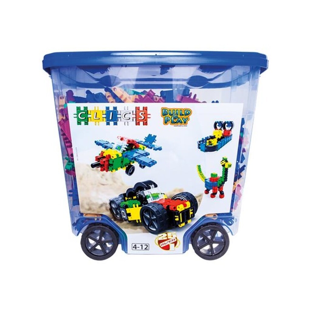 Clics Rollbox Building Blocks - Construction Set 25in1