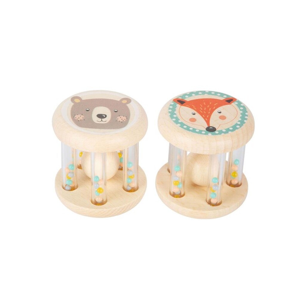 Small Foot - Wooden Rattle Animal Set of 2
