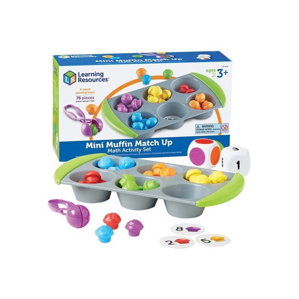 Learning Resources Mini Muffin Match Up Math Activity Set