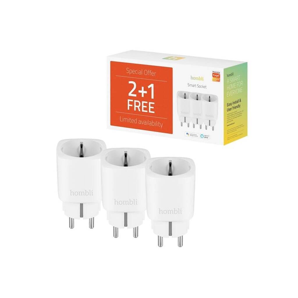 Hombli Smart Socket (EU) Promo Pack 2+1